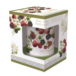 EASY LIFE porcelāna kauss ar vāku un sietu "Jardin Botanique", 300 ml  | 2