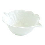 EASY LIFE porcelāna bļoda "Leaves white", Ø 21 cm  | 1