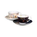 RITZENHOFF & BREKER porcelāna krūzīšu un apakštasīšu komplekts "Havanna", 2 gab., 220 ml  | 1