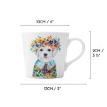 LifetimeBRANDS porcelāna krūze "Puppy" 380 ml | 4