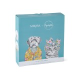 LifetimeBRANDS porcelāna šķīvju komplekts "Cat and dog", 2 gab. Ø 21 cm | 7