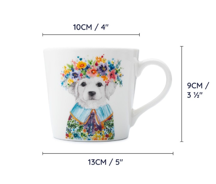 LifetimeBRANDS porcelāna krūze "Puppy" 380 ml | 4