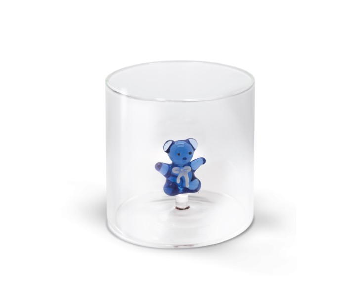 WD LIFESTYLE glāze ar  "Blue bear" figūru 250 ml | 1