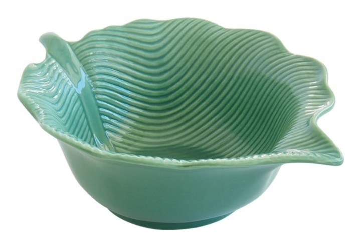 EASY LIFE porcelāna bļoda "Leaves light green", Ø 21 cm  | 1