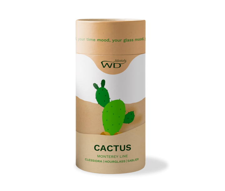 WD LIFESTYLE smilšu pulkstenis ar figūru "Cactus"  | 2