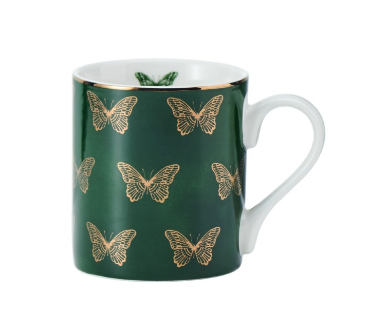 LIFETIMEBRANDS porcelāna krūze "Butterflies", 280 ml  | 1