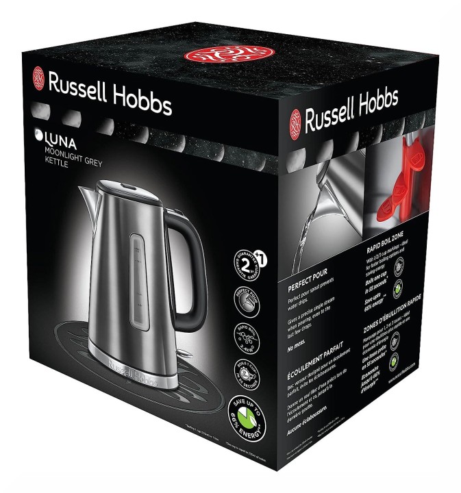 „Russell Hobbs” elektriskā tējkanna ''Luna-Moonlight Grey", 1,7 l, 23211-70  | 6