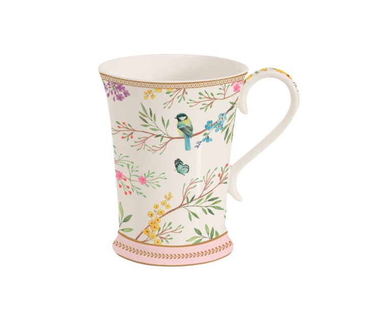 EASY LIFE porcelāna krūze "Birds melody", 300 ml  | 1