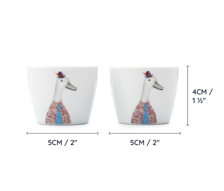 LifetimeBRANDS porcelāna olu turētājs "Duck", 2 gab.  | 4