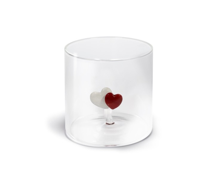 WD LIFESTYLE glāze ar "Hearts" figūru, 250 ml  | 1