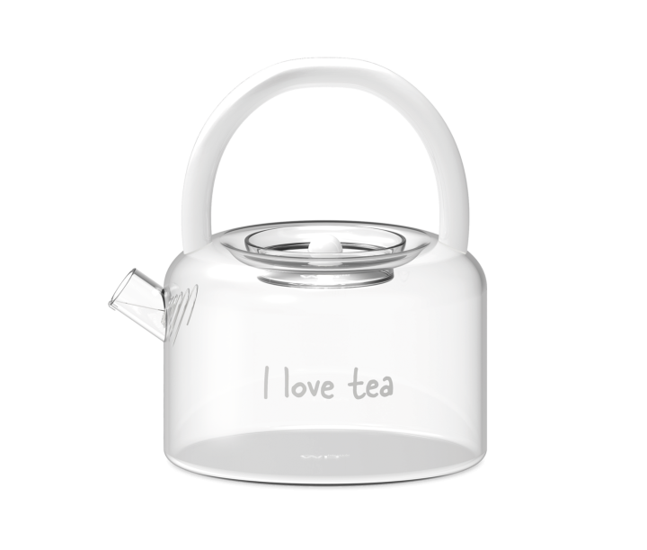 WD LIFESTYLE stikla tējkanna "I love tea", 900 ml  | 1