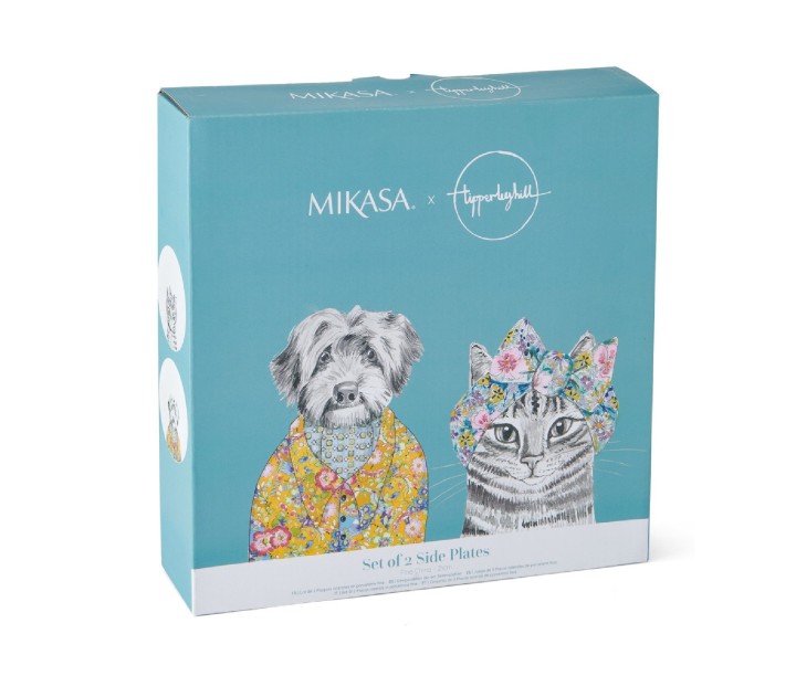 LifetimeBRANDS porcelāna šķīvju komplekts "Cat and dog", 2 gab. Ø 21 cm | 7