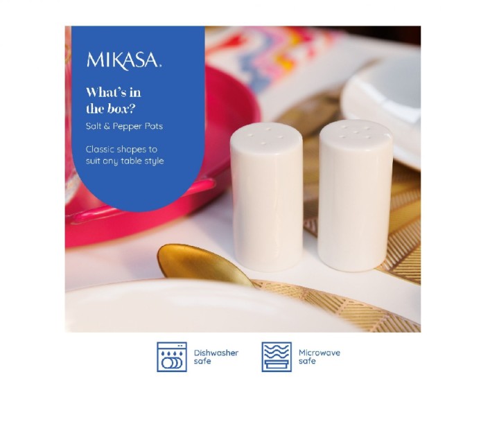 LIFETIMEBRANDS porcelāna sālstrauka un piparnīcas "Mikasa"  | 11