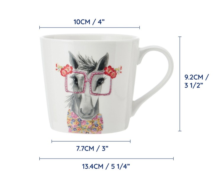 LifetimeBRANDS porcelāna krūze "Horse" 380 ml | 4