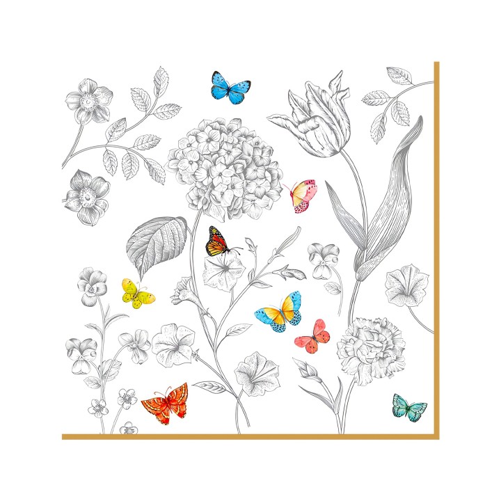 EASY LIFE salvetes "Fleurs & papillons", 20 vnt.  | 1