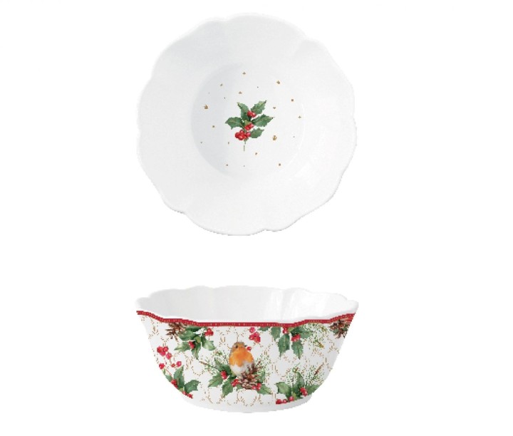 EASY LIFE porcelāna bļoda "Christmas berries", Ø 20 cm  | 2