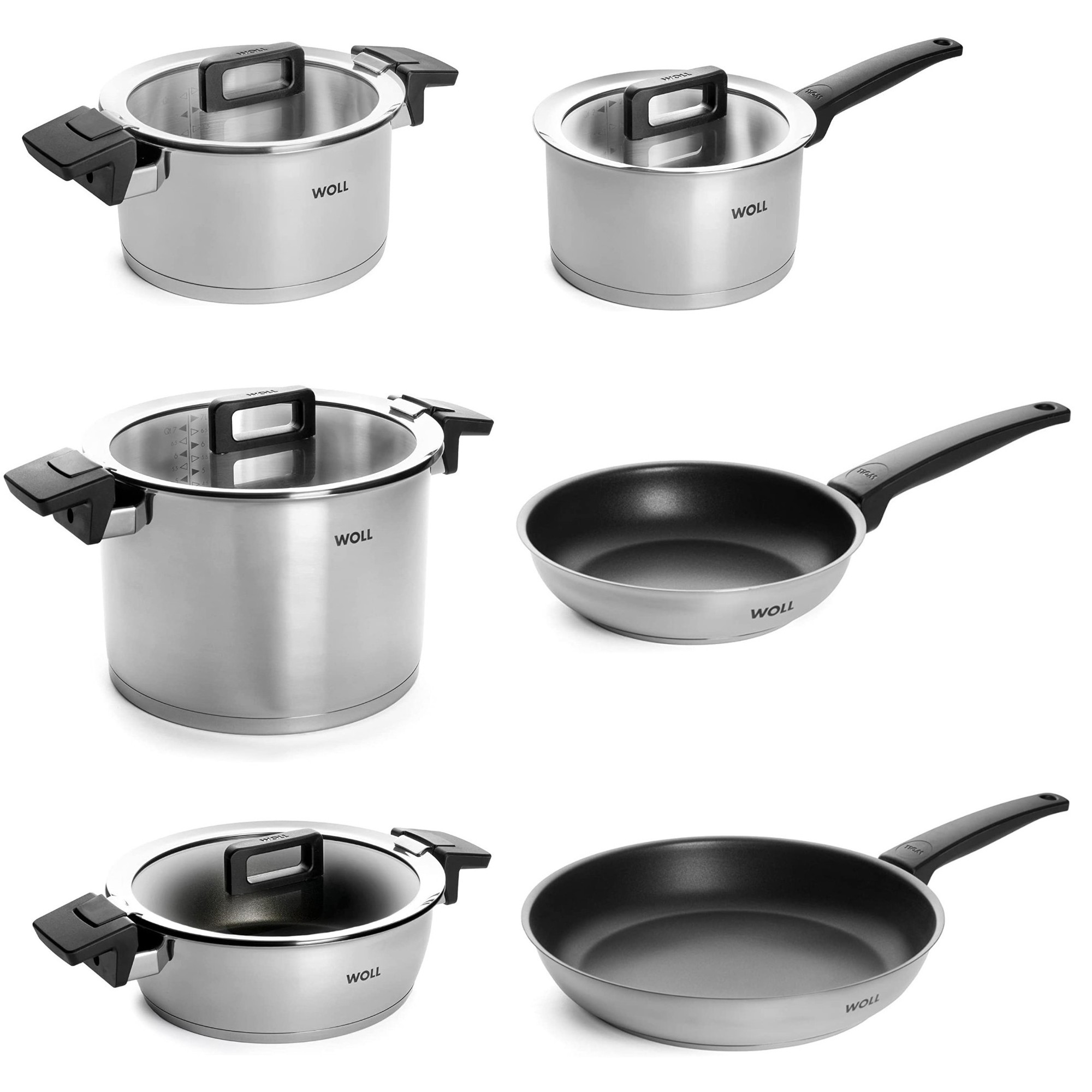 Stainless Steel Pots 6-Pieces Set Concept NCSET002 WOLL